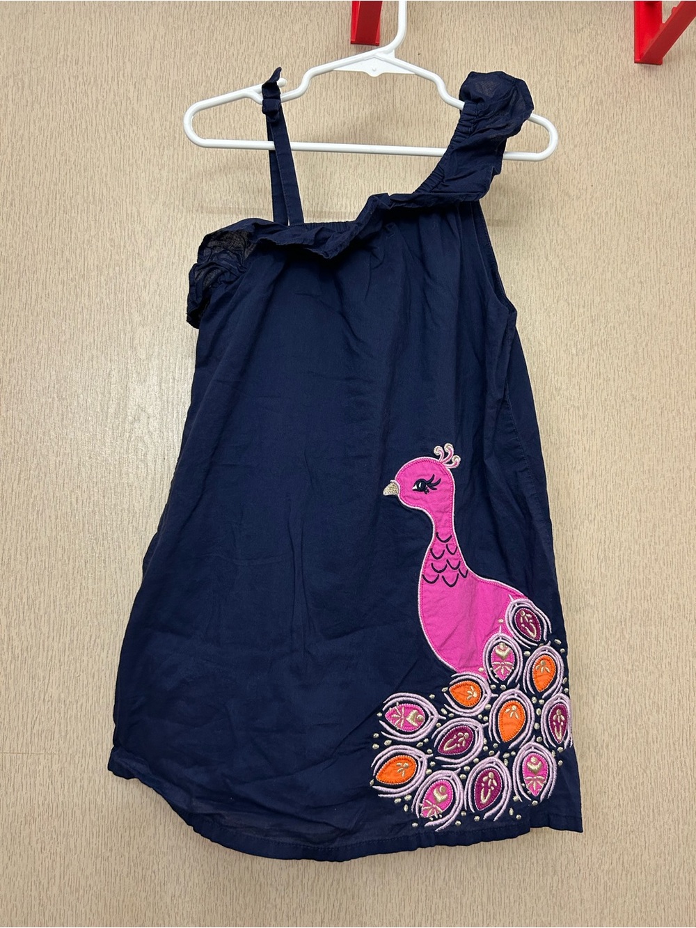 Gymboree - Navy Blue Peacock Dress - Size 4T